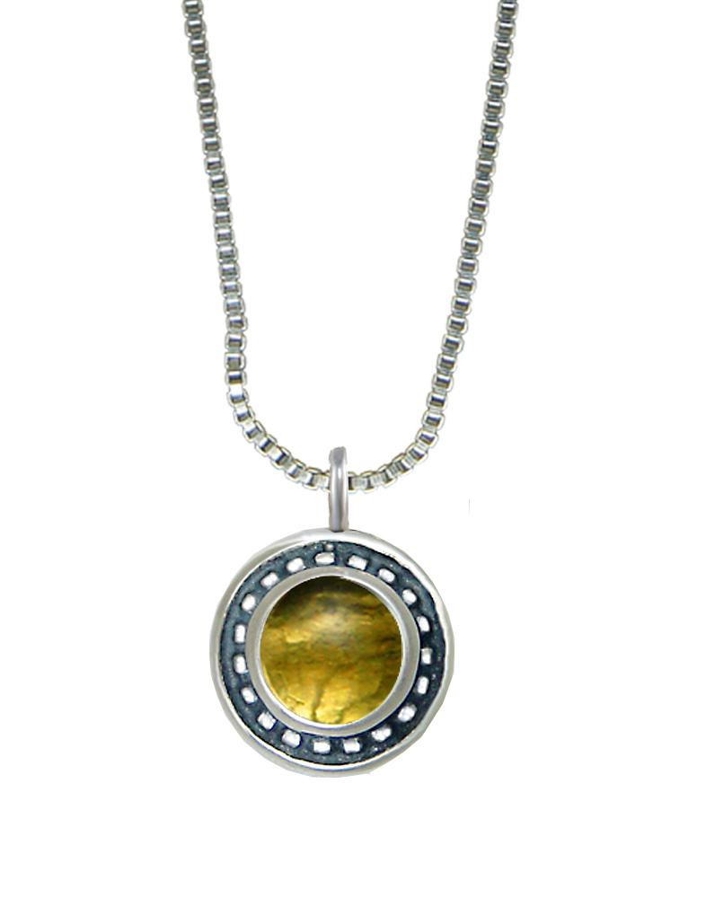 Sterling Silver Little Citrine Pendant Necklace